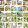 Italian Vibes Watercolor Clipart Set - 240+ transparent PNG, Italian summer graphics, Mediterranean images, Commercial use, Digital download