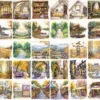 Autumn Notions Watercolor Clipart Set - 265+ transparent PNG, Artistic autumn graphics, Falling leaves art, Commercial use, Digital download