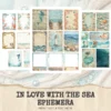 In Love With The Sea Junk Journal Ephemera & Folio Kit - Ocean waves journal, Summer digital ephemera, Junk Journal Kit, Digital download