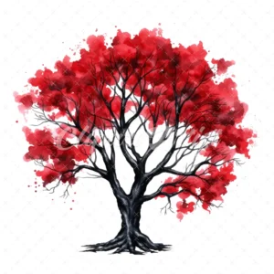 20 High-Quality Gothic Trees Clipart - Gothic trees digital watercolor JPG instant download for commercial use - Digital download