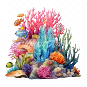 19 High-Quality Reef Clipart - Reef digital watercolor JPG instant download for commercial use - Digital download