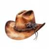 20 High-Quality Cowboy Hat Clipart - Cowboy hat digital watercolor JPG instant download for commercial use - Digital download