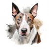 20 High-Quality Bull Terrier Portrait Clipart - Bull terrier digital watercolor JPG instant download for commercial use - Digital download