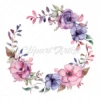 20 High-Quality Floral Wreaths Clipart - Floral Wreath digital watercolor JPG instant download for commercial use - Digital download