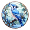 20 High-Quality Blue Jay Stained Glass Clipart - Blue jay digital watercolor JPG instant download for commercial use - Digital download