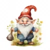20 High-Quality Happy Cute Gnome Clipart - Happy cute gnome digital watercolor JPG instant download for commercial use - Digital download