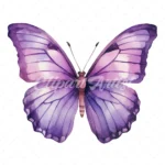 24 High-Quality Purple Butterfly Clipart - Purple butterfly digital watercolor JPG instant download for commercial use - Digital download