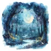 20 High-Quality Enchanted Fairy Forest Clipart - Fairy forest digital watercolor JPG instant download for commercial use - Digital download