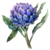 20 High-Quality Artichoke Clipart - Artichoke flower digital watercolor JPG instant download for commercial use - Digital download