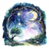 19 High-Quality Fairy Tree Archway Clipart - Fairy tree digital watercolor JPG instant download for commercial use - Digital download