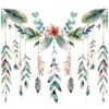 20 High-Quality Boho Leaves Garland Clipart - Boho leaf garland digital watercolor JPG instant download for commercial use -Digital download