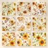 Sunflowers Seamless Digital Paper - 64 Scrapbook patterns, Seamless autumn backgrounds, Fall texture paper, Commercial use, Digital download