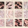 Rose Gold Marble Seamless Digital Paper - 69 Scrapbook patterns, Blush pink marble patterns, Marble foil, Commercial use, Digital download