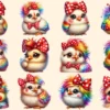 Funny Chicken PNG Clipart Collection - 54 PNG, Funny chicken illustrations, Farmyard art printables, Commercial use, Digital download