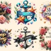 Inspirational Quotes PNG Clipart Collection - 28 PNG, Uplifting graphics, Inspirational quotes art, Commercial use, Digital download