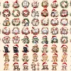 Christmas Animals Watercolor Clipart Bundle - 560+ transparent PNG, Festive animal images, Santa hat wreath, Commercial use,Digital download