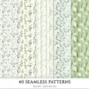 Spring Notions Seamless Patterns, Floral season JPEG, Cute springtime pattern, Meadow flowers repeating pattern, Digital scrapbook paper