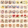 Floral Animals Watercolor Clipart Bundle - 450+ transparent PNG, Adorable animals png, Flower animal decor, Commercial use, Digital download