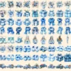 Hello Winter Watercolor Clipart Bundle - 700+ transparent PNG, Cozy winter graphics, Frosty blue holiday, Commercial use, Digital download