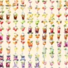 Cocktail Watercolor Clipart Bundle - 970+ transparent PNG, Celebration drinks graphics, Champagne clipart, Commercial use, Digital download
