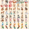 Veterinary Watercolor Clipart Bundle - 600+ transparent PNG, Veterinary care illustrations, Pet health png, Commercial use, Digital download