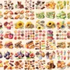 Snacks Watercolor Clipart Bundle - 470+ transparent PNG, Delicious snack variety graphics, Fast food png, Commercial use, Digital download