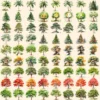 Trees Watercolor Clipart Bundle - 738+ transparent PNG, Scenic tree and landscape graphics, Green nature, Commercial use, Digital download