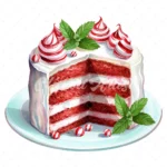 20 High-Quality Peppermint Cakes Clipart - Peppermint cakes digital watercolor JPG instant download for commercial use - Digital download