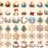 Rustic Christmas Watercolor Clipart Bundle - 348+ transparent PNG, Warm holiday scenes, Rustic x-mas images, Commercial use,Digital download