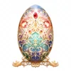 19 High-Quality Ornate Eggs Clipart - Ornate eggs digital watercolor JPG instant download for commercial use - Digital download