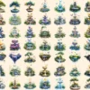 Fairy Fountains Watercolor Clipart Bundle - 427+ transparent PNG, Magical garden graphics, Enchanted fairy, Commercial use, Digital download
