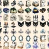 Haunted Mansion Watercolor Clipart Bundle - 475+ transparent PNG, Eerie house png, Ghostly spooky decor, Commercial use, Digital download