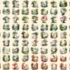 Elderwood Unicorns Watercolor Clipart Bundle - 685+ transparent PNG, Unicorn forest images, Fairytale art, Commercial use, Digital download