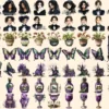 Dark Poem Watercolor Clipart Bundle - 500+ transparent PNG, Edgar allan poe graphics, Dark victorian png, Commercial use, Digital download