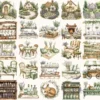 Herbal Wellness Watercolor Clipart Set - 230+ transparent PNG, Lavender apothecary graphics, Springtime art, Commercial use,Digital download