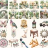 Moroccan Escape Watercolor Clipart Set - 235+ transparent PNG, Summer travels graphics, Moroccan decor art, Commercial use, Digital download