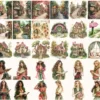 Forest Bibliotheca Watercolor Clipart Set - 270+ transparent PNG, Autumn library graphics, Cozy reading png, Commercial use,Digital download