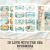 In Love With The Sea Junk Journal Ephemera & Folio Kit - Ocean waves journal, Summer digital ephemera, Junk Journal Kit, Digital download