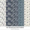 Gothic Diary Seamless Patterns, Gothic halloween JPEG, Skull sigils pattern, Rose, Floral, Haunted repeating pattern,Digital scrapbook paper