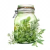 20 High-Quality Herbs Jar Clipart - Herbs jar digital watercolor JPG instant download for commercial use - Digital download