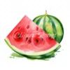 20 High-Quality Watermelon Clipart - Watermelon digital watercolor JPG instant download for commercial use - Digital download