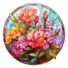 20 High-Quality Flowers Stained Glass Clipart - Bouquet flower digital watercolor JPG instant download for commercial use - Digital download