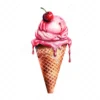 20 High-Quality Ice Cream Clipart - Ice cream digital watercolor JPG instant download for commercial use - Digital download