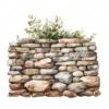 20 High-Quality Rustic Stone Wall Clipart - Rustic stone wall digital watercolor JPG instant download for commercial use - Digital download
