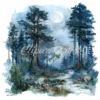 20 High-Quality Enchanted Fairy Forest Clipart - Fairy forest digital watercolor JPG instant download for commercial use - Digital download