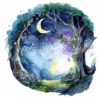 19 High-Quality Fairy Tree Archway Clipart - Fairy tree digital watercolor JPG instant download for commercial use - Digital download