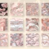 Rose Gold Marble Seamless Digital Paper - 69 Scrapbook patterns, Blush pink marble patterns, Marble foil, Commercial use, Digital download