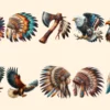 Native America PNG Clipart Collection - 52 PNG, Cultural illustrations png, Traditional graphics art, Commercial use, Digital download