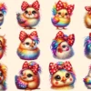 Funny Chicken PNG Clipart Collection - 54 PNG, Funny chicken illustrations, Farmyard art printables, Commercial use, Digital download