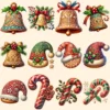 Christmas Cookies PNG Clipart Collection - 82 PNG, Holiday cookie graphics, Festive treat art, Commercial use, Digital download